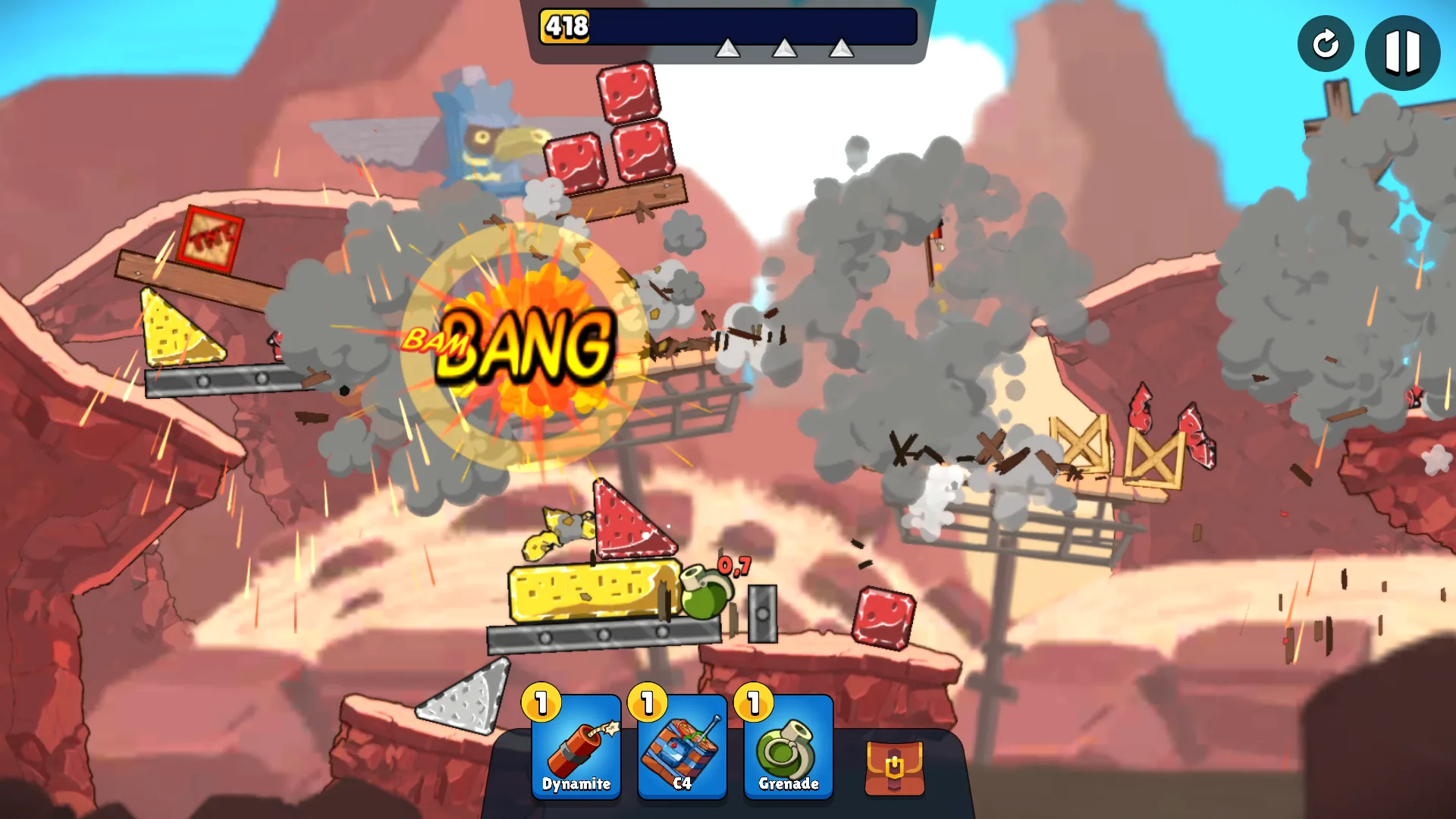 Canyon world — desert structures