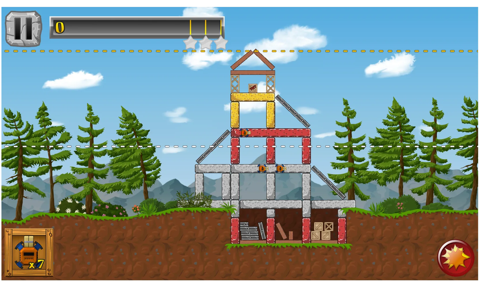 Sandbox mode — unlimited bombs
