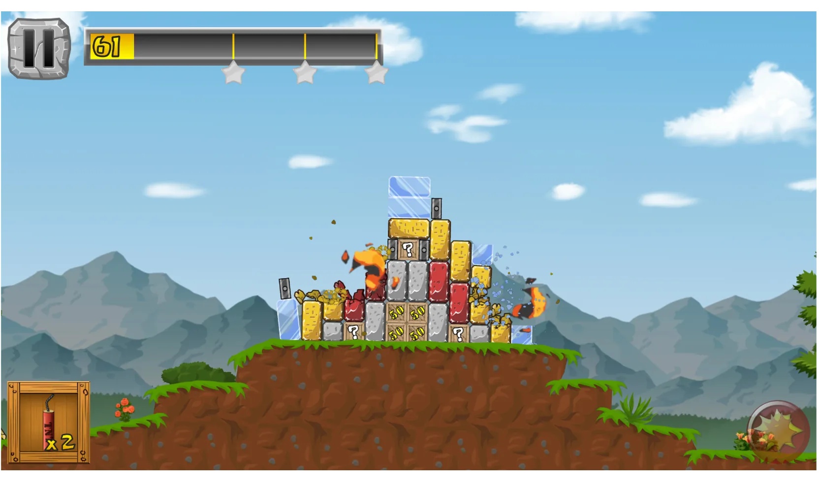 Level complete screen